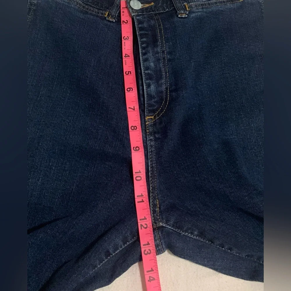 GAP Women High Rise Flare Wide-Leg Crop Jeans in Deep Blue, Sz 10. NWOT - Picture 12 of 12